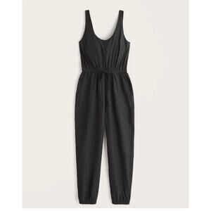 Abercrombie & Fitch Black Sleeveless Jumpsuit